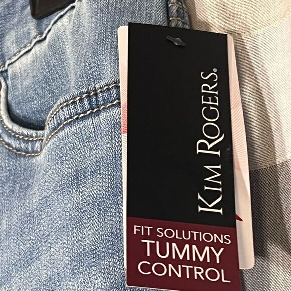 Kim Rogers petite denim capri size 8P tummy control with pockets NWT - Picture 6 of 6
